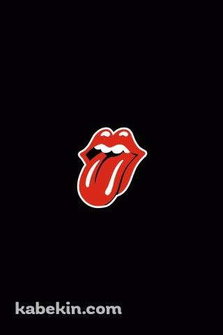 ローリング・ストーンズ THE ROLLING STONES ロゴのAndroidの壁紙(320px x 480px) スマホ用
