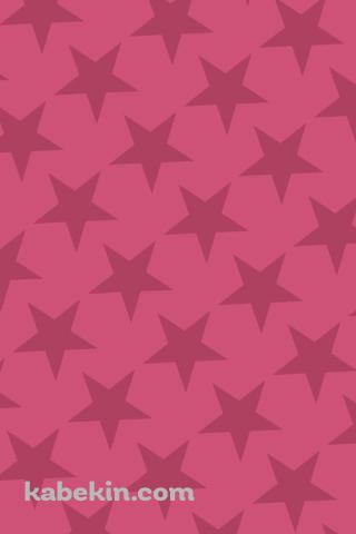 可愛いピンクの星 2色 ロゴのAndroidの壁紙(320px x 480px) スマホ用