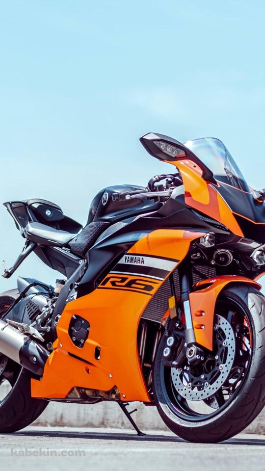 YAMAHA R6 オレンジのバイクのAndroidの壁紙(540px x 960px) スマホ用