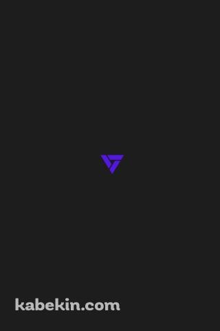 ミニマル 紫のトライアングルのロゴのAndroidの壁紙(320px x 480px) スマホ用