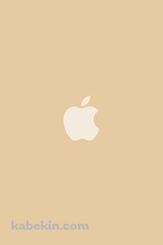 可愛いモカ アップルのロゴのAndroidの壁紙(320px x 480px) スマホ用