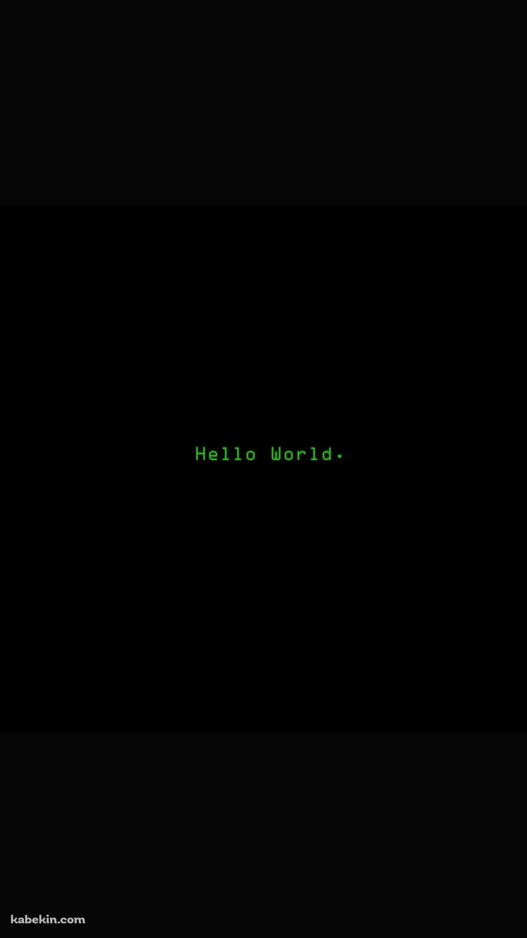 Hello WorldのAndroidの壁紙(1080px x 1920px) スマホ用