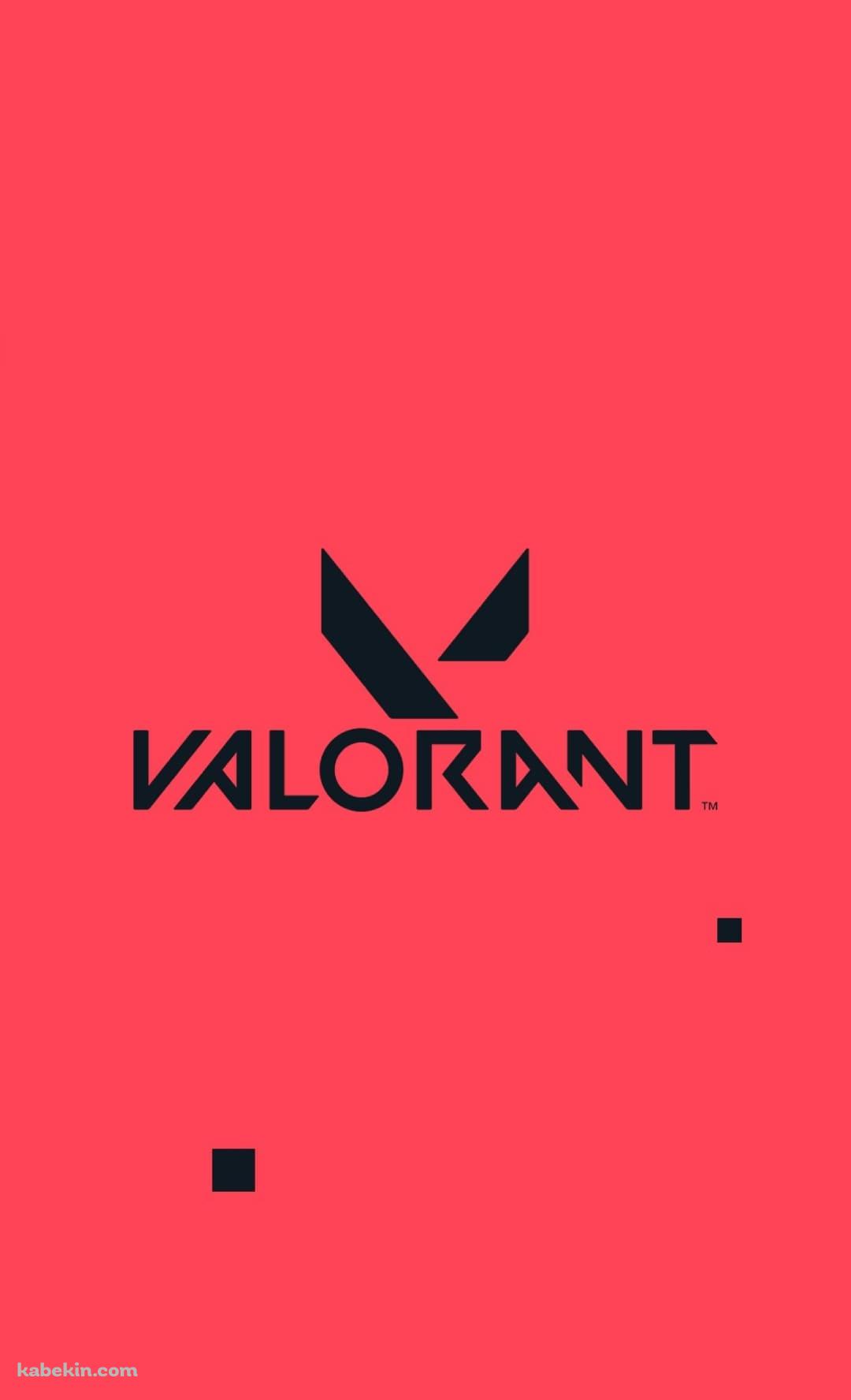 ピンクの背景 VALORANTのロゴのAndroidの壁紙(1080px x 1776px) スマホ用