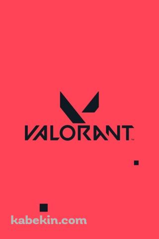 ピンクの背景 VALORANTのロゴのAndroidの壁紙(320px x 480px) スマホ用