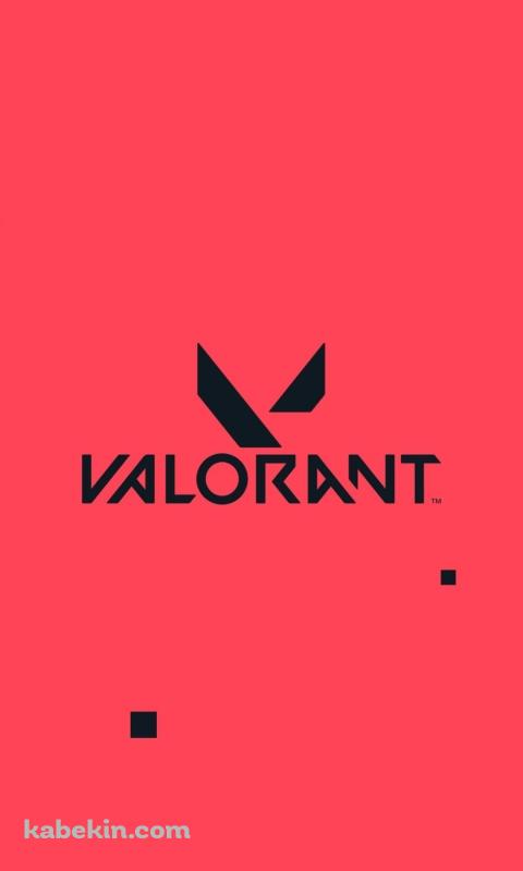 ピンクの背景 VALORANTのロゴのAndroidの壁紙(480px x 800px) スマホ用