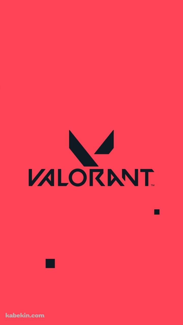 ピンクの背景 VALORANTのロゴのAndroidの壁紙(720px x 1280px) スマホ用
