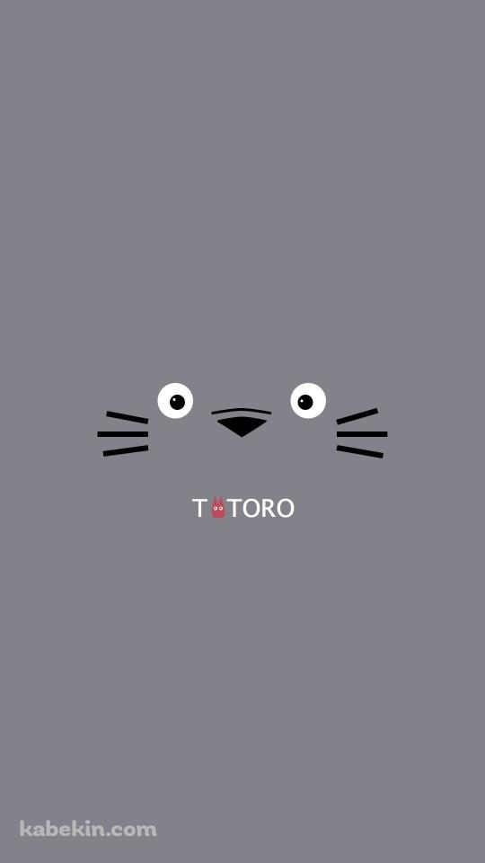 画面いっぱいのトトロの顔のAndroidの壁紙(540px x 960px) スマホ用