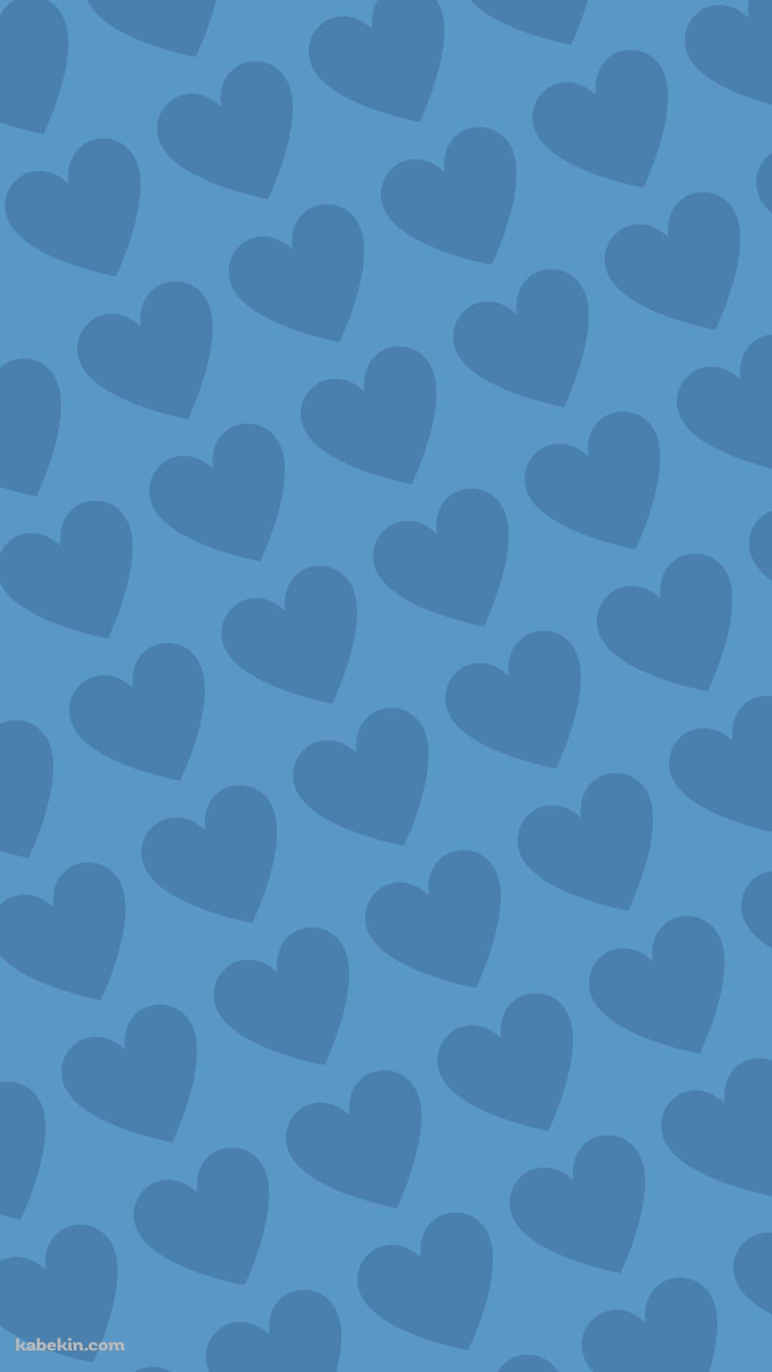 淡い水色のハートのロゴのAndroidの壁紙(1080px x 1920px) スマホ用