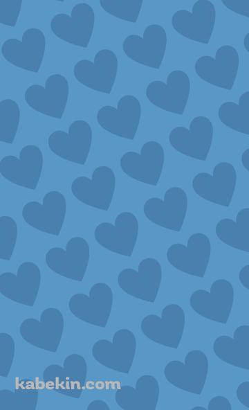 淡い水色のハートのロゴのAndroidの壁紙(360px x 592px) スマホ用