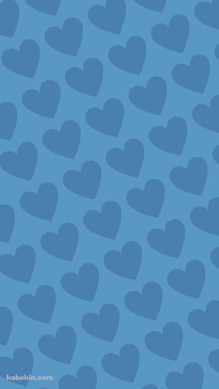 淡い水色のハートのロゴのAndroidの壁紙(720px x 1280px) スマホ用