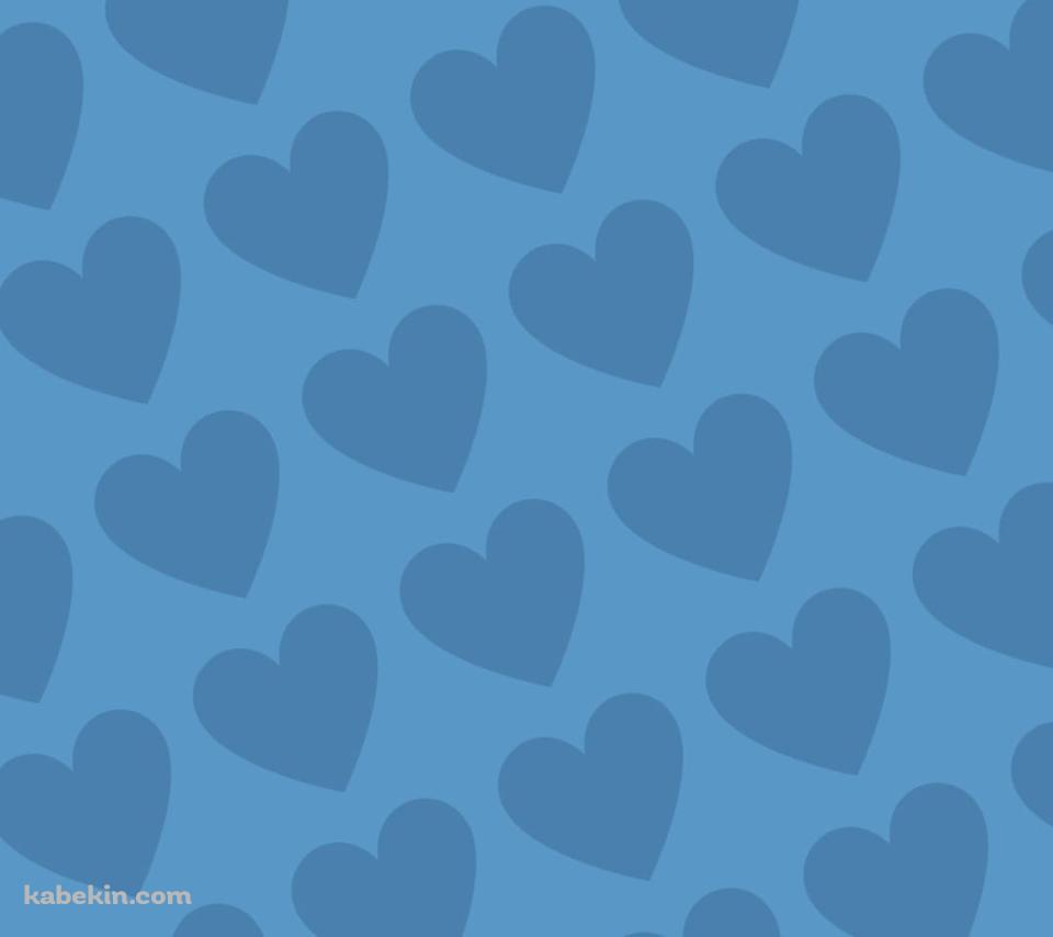 淡い水色のハートのロゴのAndroidの壁紙(960px x 854px) スマホ用