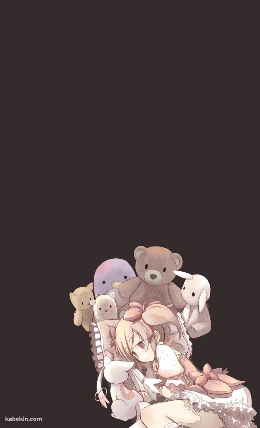 鹿目 まどか キュゥべえ まどマギ ぬいぐるみのAndroidの壁紙(1080px x 1776px) スマホ用