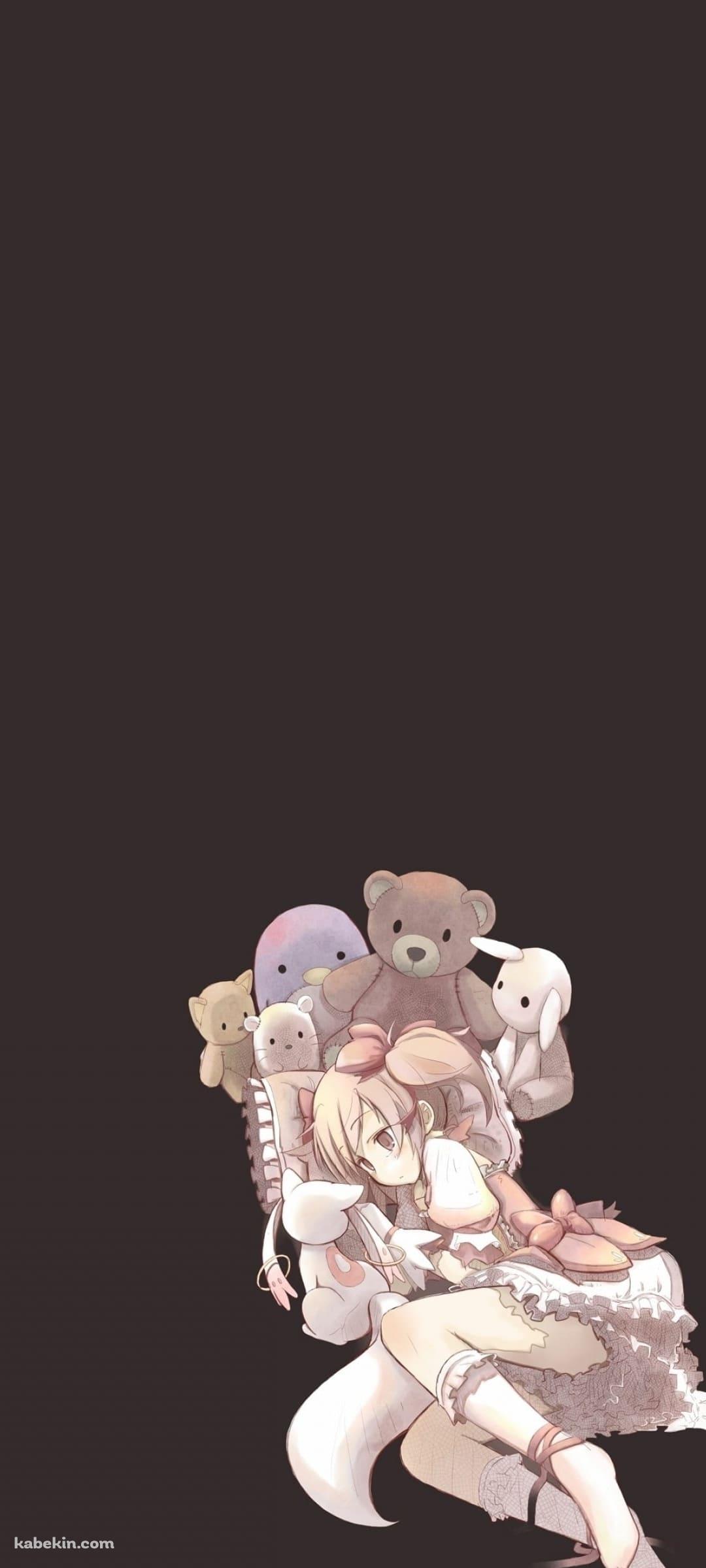 鹿目 まどか キュゥべえ まどマギ ぬいぐるみのAndroidの壁紙(1080px x 2400px) スマホ用