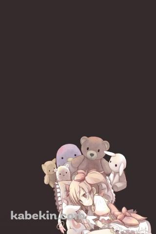 鹿目 まどか キュゥべえ まどマギ ぬいぐるみのAndroidの壁紙(320px x 480px) スマホ用