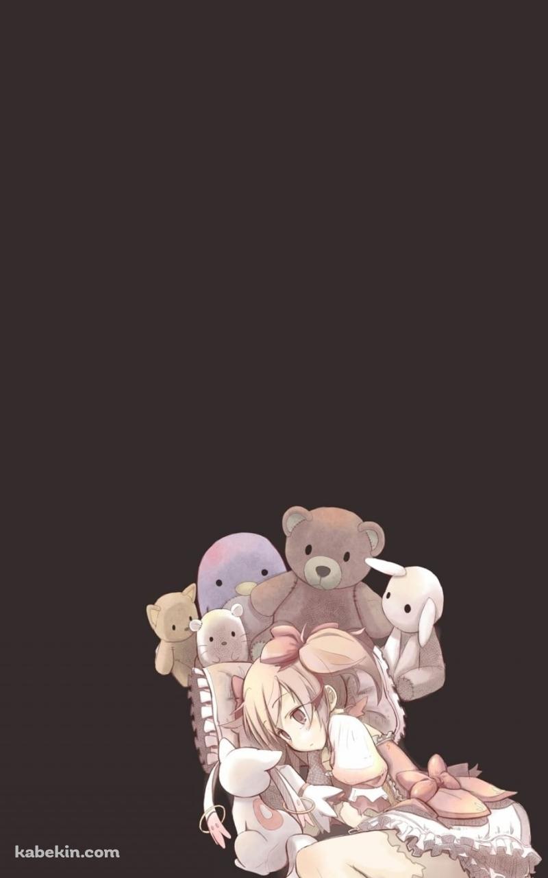 鹿目 まどか キュゥべえ まどマギ ぬいぐるみのAndroidの壁紙(800px x 1280px) スマホ用
