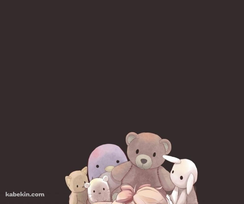 鹿目 まどか キュゥべえ まどマギ ぬいぐるみのAndroidの壁紙(960px x 800px) スマホ用