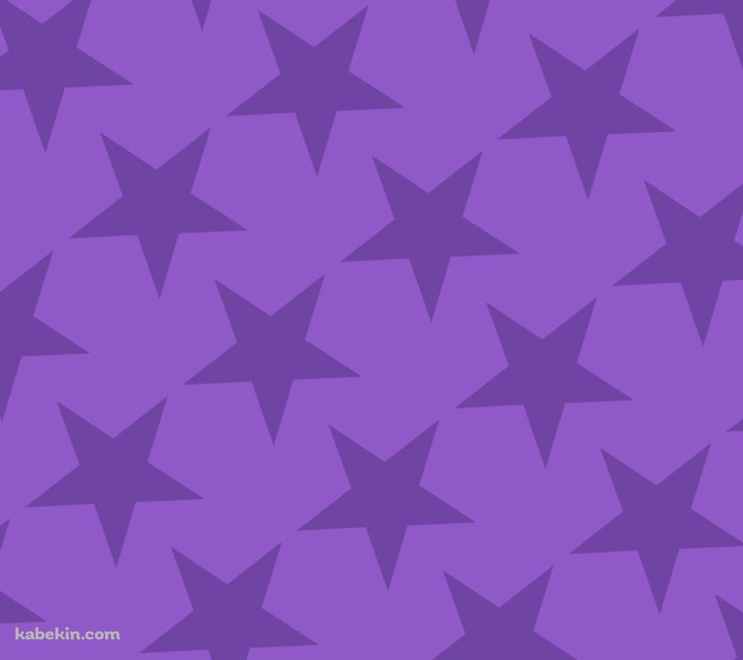 可愛い紫の星 2色 ロゴのAndroidの壁紙(1080px x 960px) スマホ用