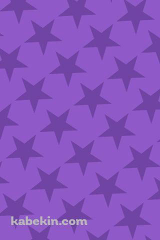 可愛い紫の星 2色 ロゴのAndroidの壁紙(320px x 480px) スマホ用
