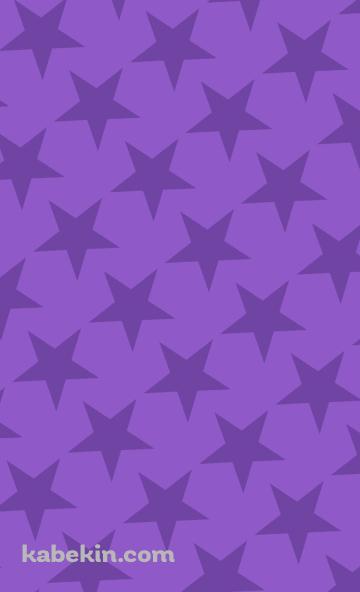 可愛い紫の星 2色 ロゴのAndroidの壁紙(360px x 592px) スマホ用