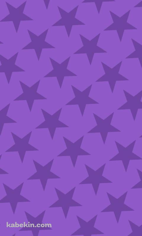 可愛い紫の星 2色 ロゴのAndroidの壁紙(480px x 800px) スマホ用