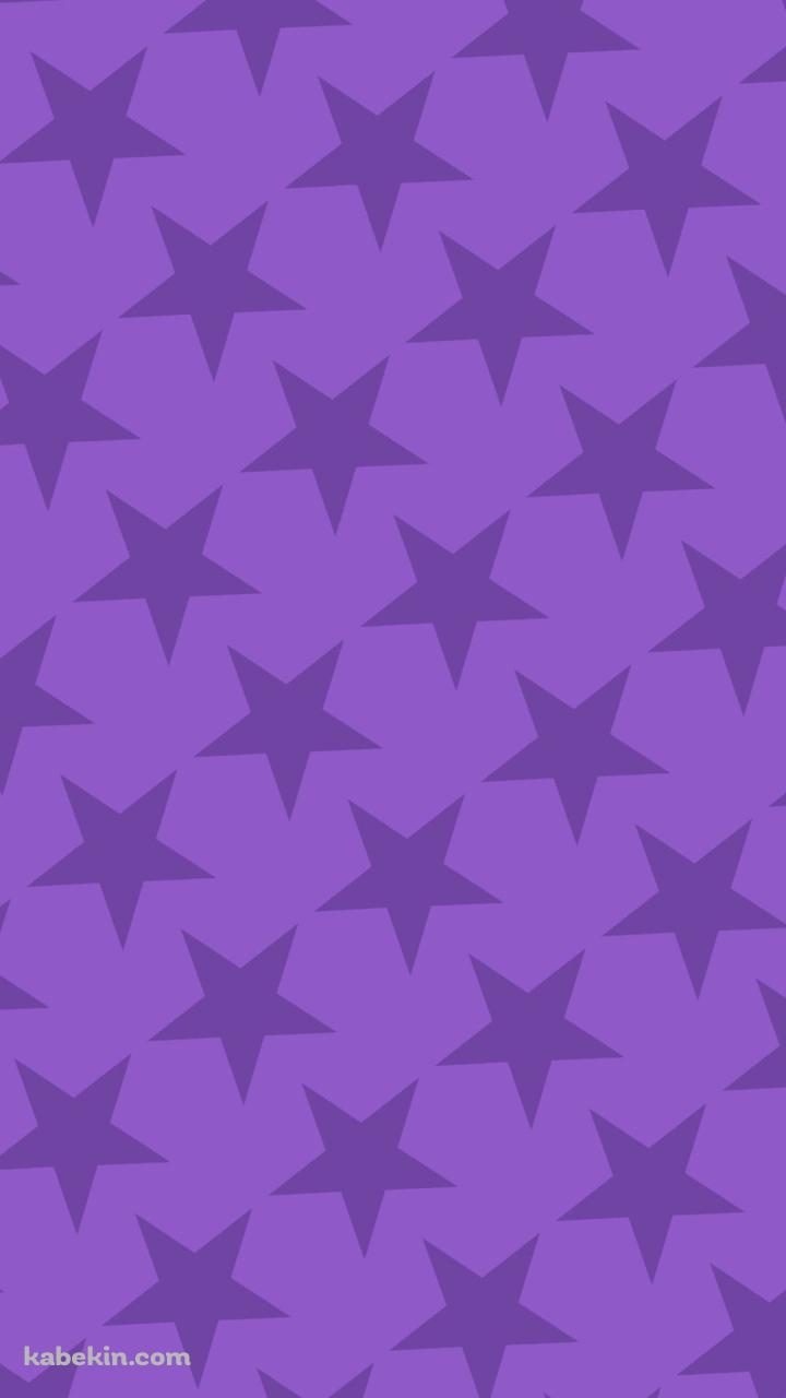 可愛い紫の星 2色 ロゴのAndroidの壁紙(720px x 1280px) スマホ用