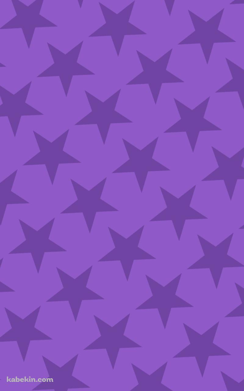 可愛い紫の星 2色 ロゴのAndroidの壁紙(800px x 1280px) スマホ用