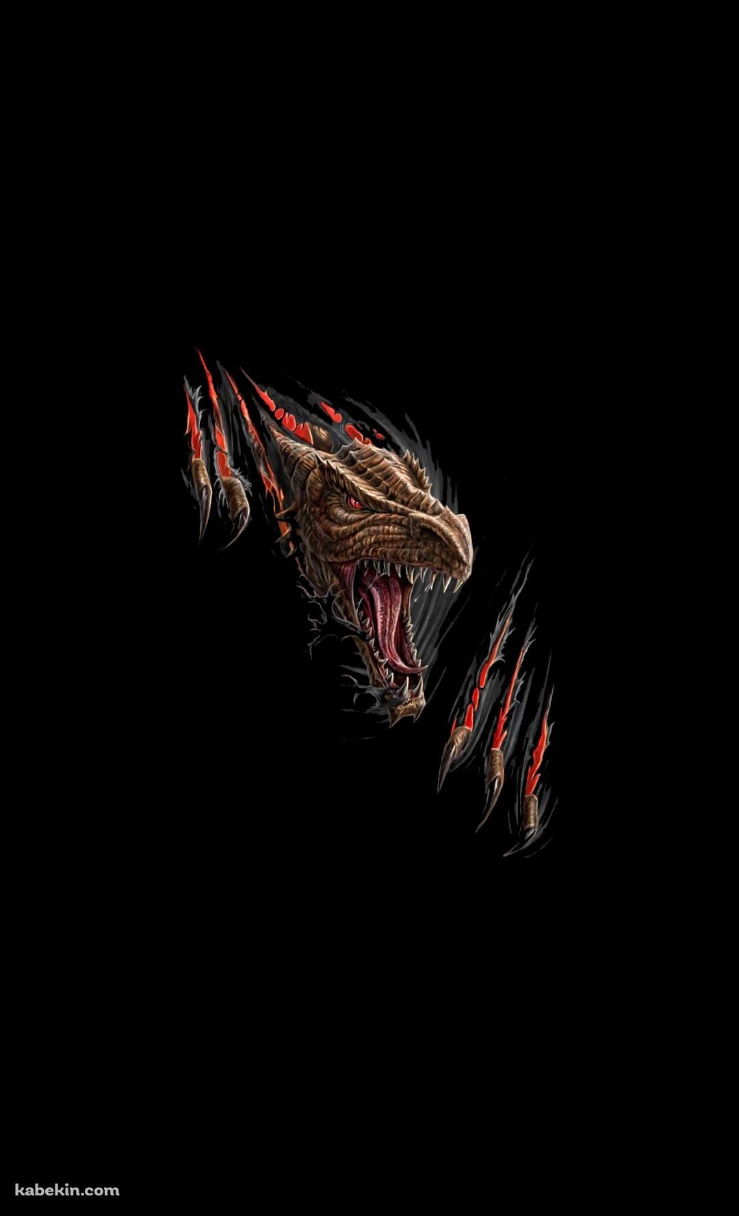 飛び出すドラゴンのAndroidの壁紙(1080px x 1776px) スマホ用