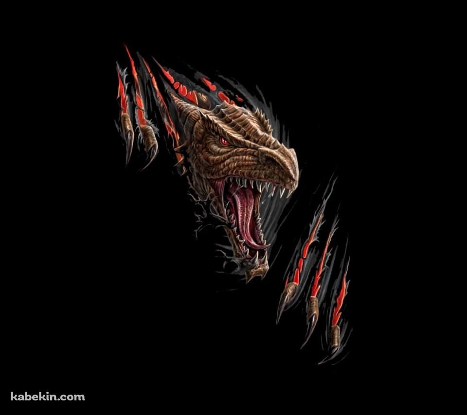 飛び出すドラゴンのAndroidの壁紙(960px x 854px) スマホ用