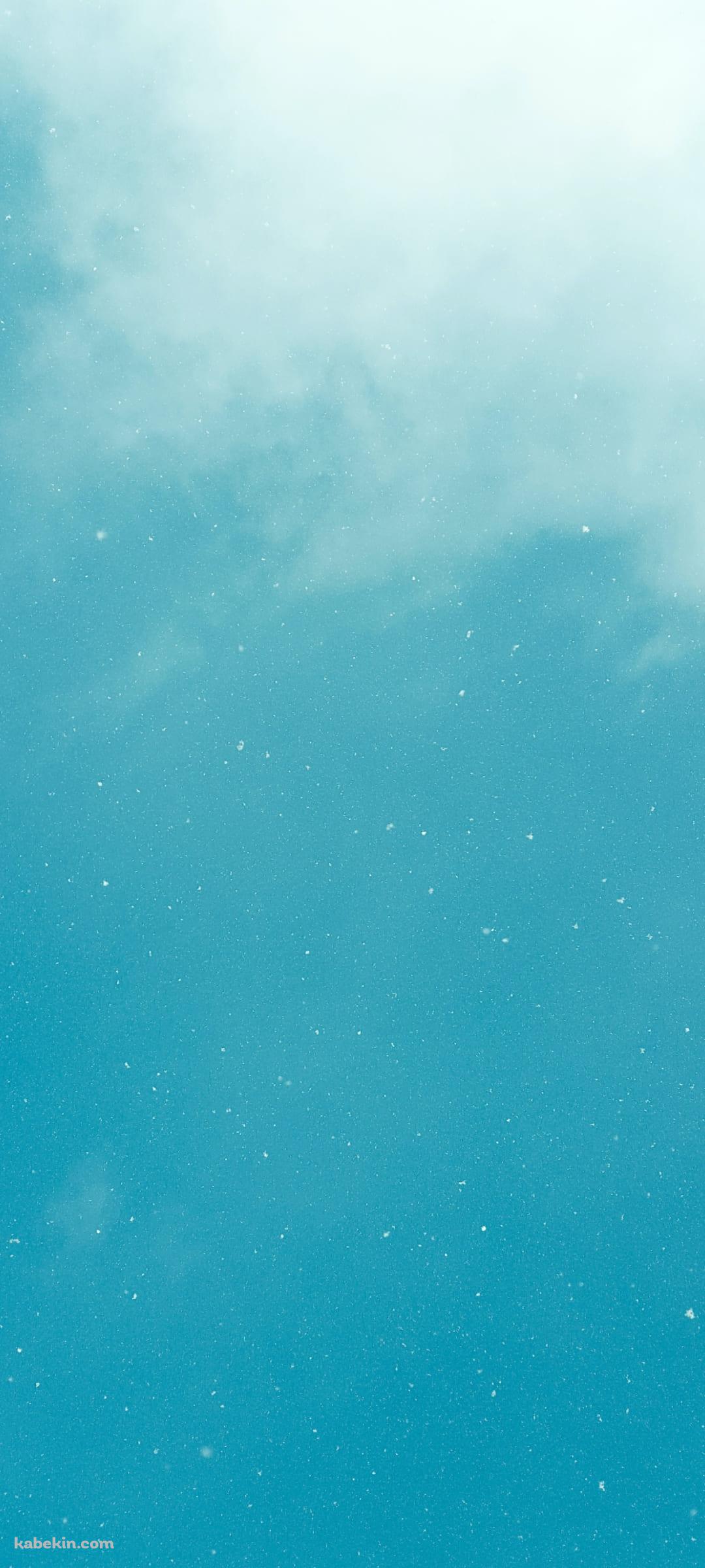 水色の綺麗な星空のAndroidの壁紙(1080px x 2400px) スマホ用