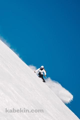 スキー 雪山のAndroidの壁紙(320px x 480px) スマホ用