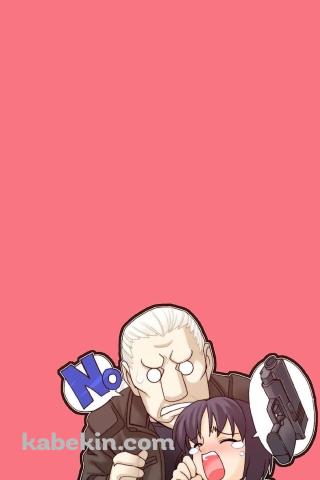 攻殻機動隊 草薙素子 バトーのAndroidの壁紙(320px x 480px) スマホ用