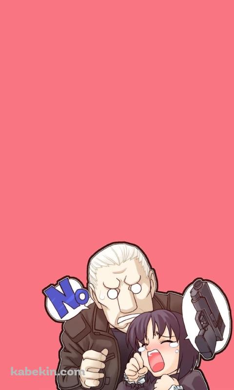 攻殻機動隊 草薙素子 バトーのAndroidの壁紙(480px x 800px) スマホ用