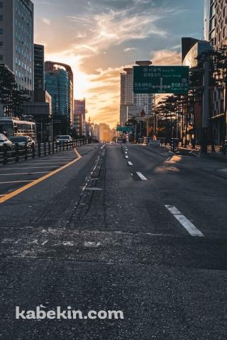 韓国 ソウルの街並みのAndroidの壁紙(320px x 480px) スマホ用