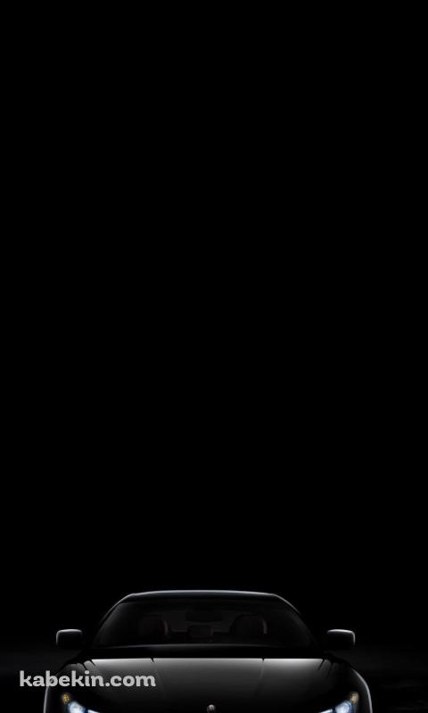 黒のマセラティのAndroidの壁紙(480px x 800px) スマホ用
