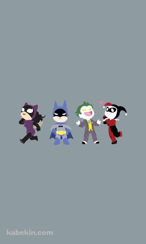 キャットウーマン バットマン ジョーカー ハーレークインのAndroidの壁紙(480px x 800px) スマホ用
