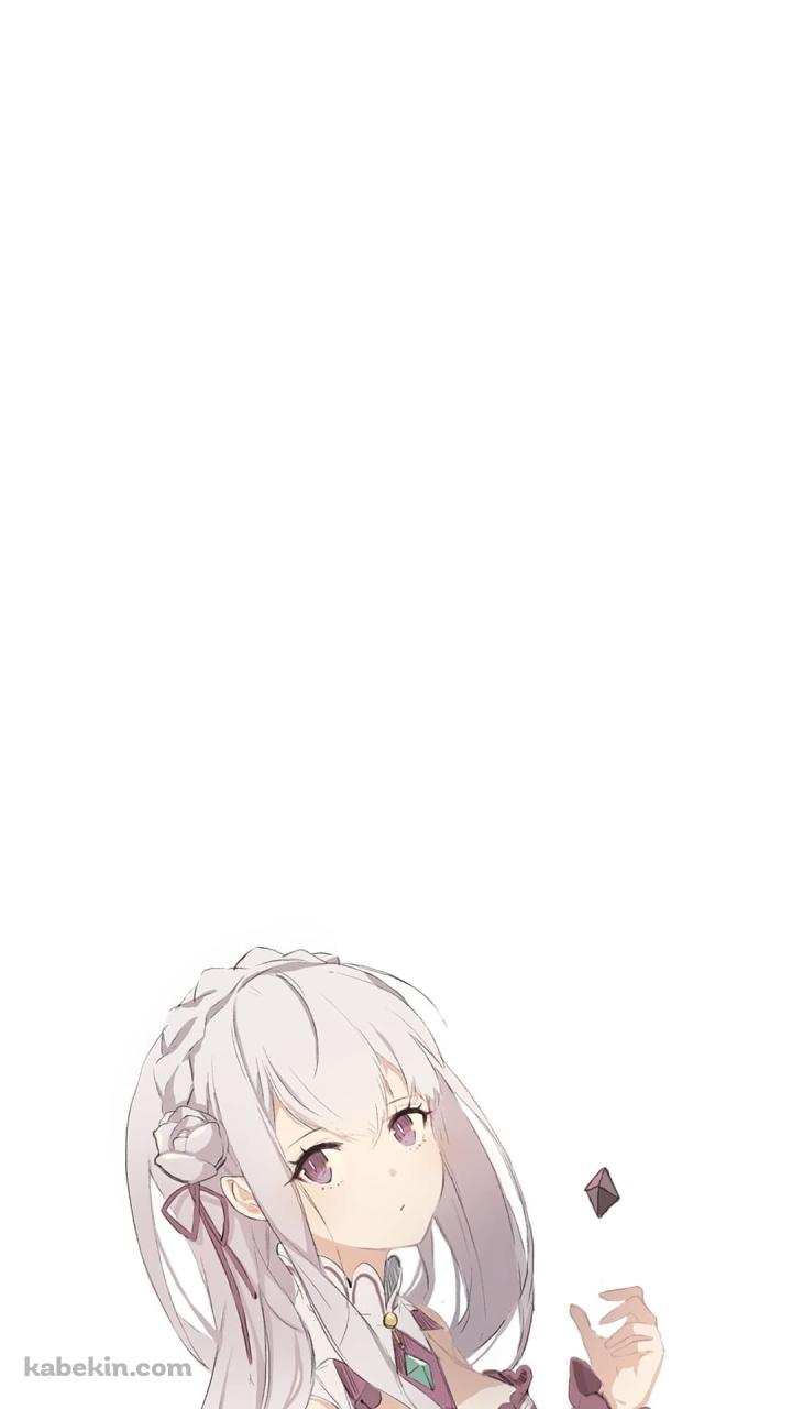 Re:ゼロから始める異世界生活 かわいいエミリア ファンアートのAndroidの壁紙(720px x 1280px) スマホ用