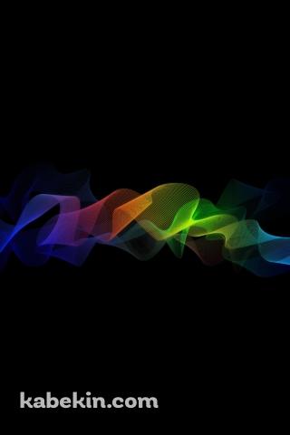 虹色の綺麗な帯のAndroidの壁紙(320px x 480px) スマホ用