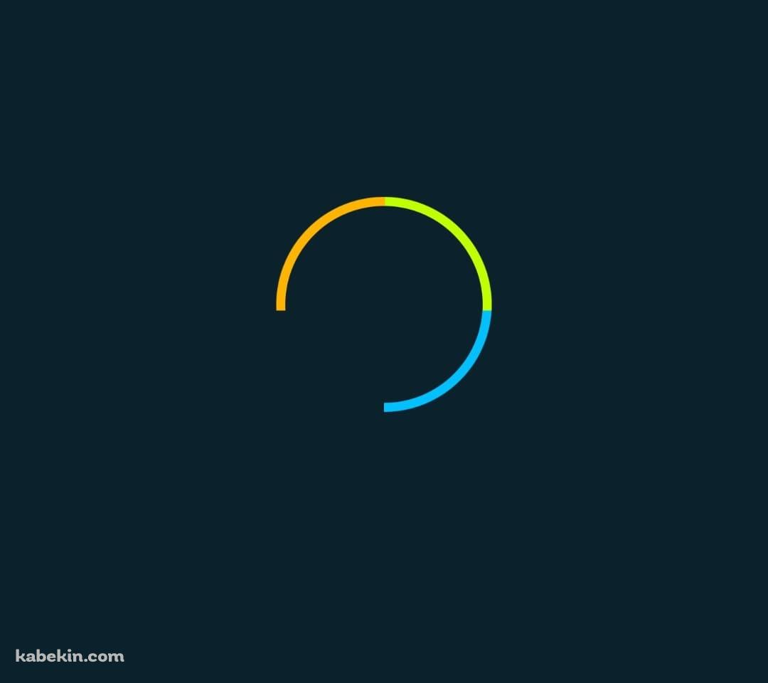 3色の円 ミニマル LinuxのAndroidの壁紙(1080px x 960px) スマホ用