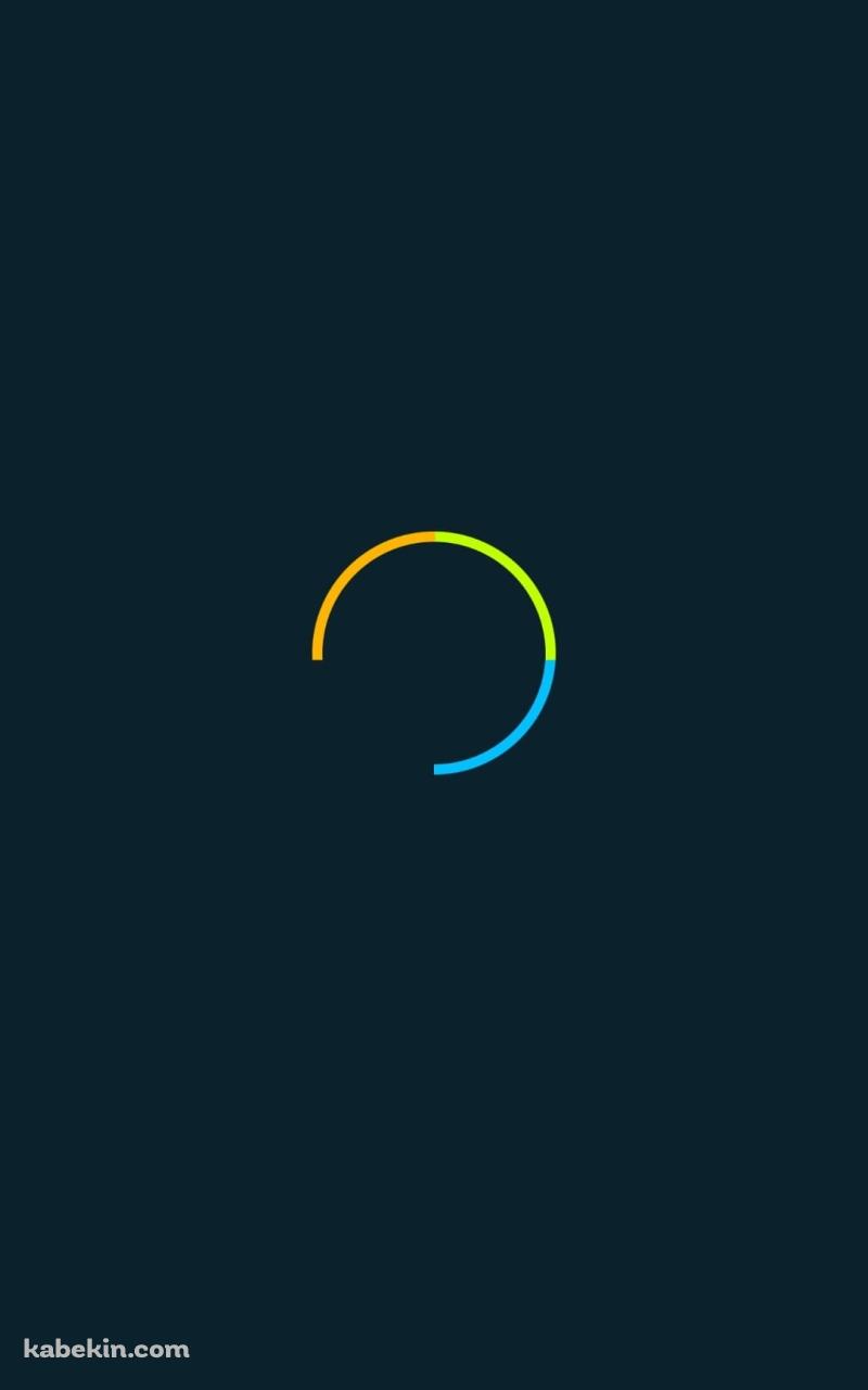 3色の円 ミニマル LinuxのAndroidの壁紙(800px x 1280px) スマホ用