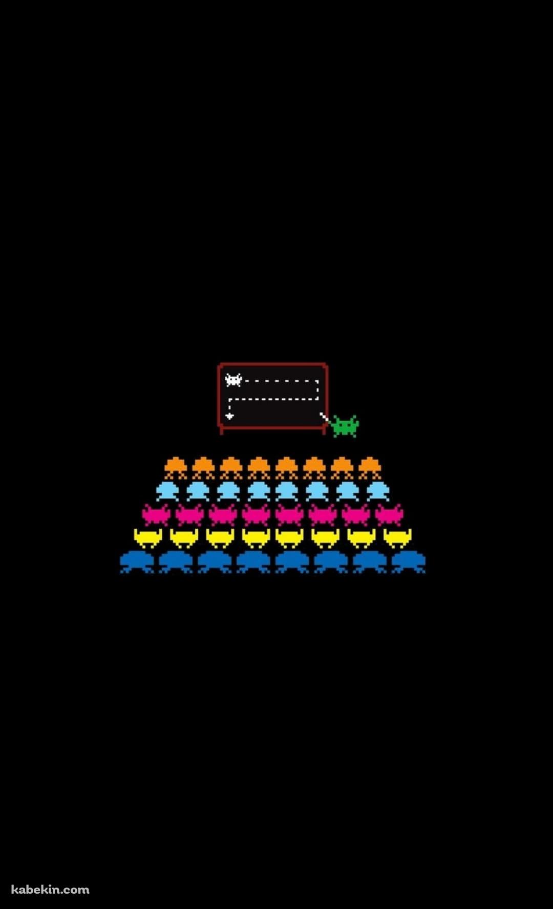 スペースインベーダー ビデオゲーム レトロゲーム シューティングのAndroidの壁紙(1080px x 1776px) スマホ用