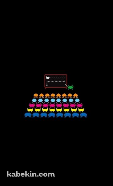 スペースインベーダー ビデオゲーム レトロゲーム シューティングのAndroidの壁紙(360px x 592px) スマホ用