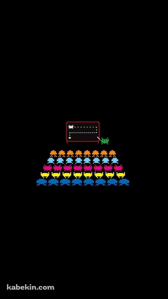 スペースインベーダー ビデオゲーム レトロゲーム シューティングのAndroidの壁紙(540px x 960px) スマホ用