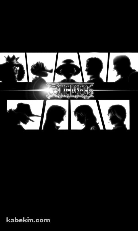 ONE PIECE シルエットのAndroidの壁紙(480px x 800px) スマホ用