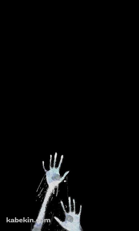 画面にへばりつく幽霊 ホラー オカルト 心霊のAndroidの壁紙(480px x 800px) スマホ用