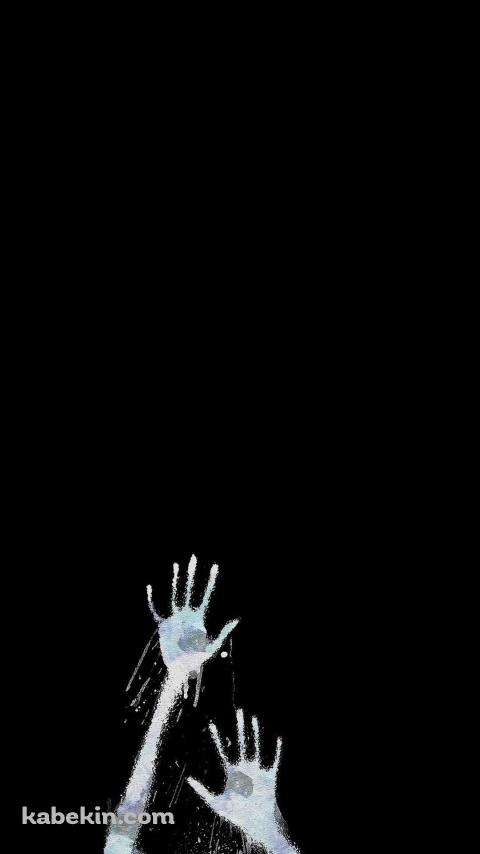 画面にへばりつく幽霊 ホラー オカルト 心霊のAndroidの壁紙(480px x 854px) スマホ用