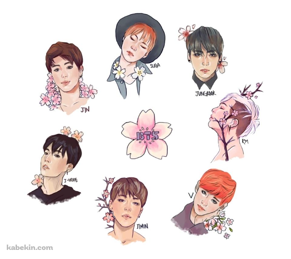 BTS JIN SUGA JUNGKOOK RM V JIMIN J-HOPEのAndroidの壁紙(960px x 854px) スマホ用