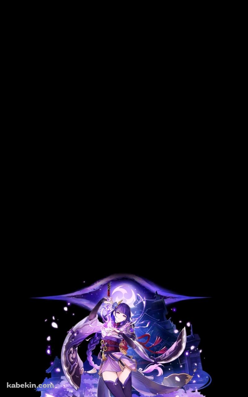 原神インパクト 雷電将軍のAndroidの壁紙(800px x 1280px) スマホ用