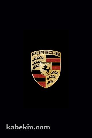 ポルシェのロゴ・エンブレムのAndroidの壁紙(320px x 480px) スマホ用