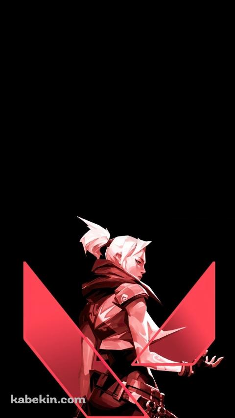 VALORANT かっこいいJETT ジェット 赤のAndroidの壁紙(480px x 854px) スマホ用