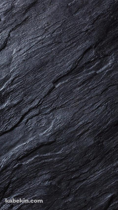 硬質な黒い岩肌のAndroidの壁紙(480px x 854px) スマホ用